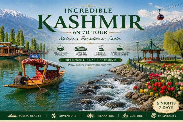 Incredible Kashmir 6N 7D Tour Package with Gulmarg