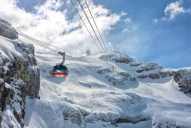 This Is Image Of Mt. Titlis Rotair Cable Car